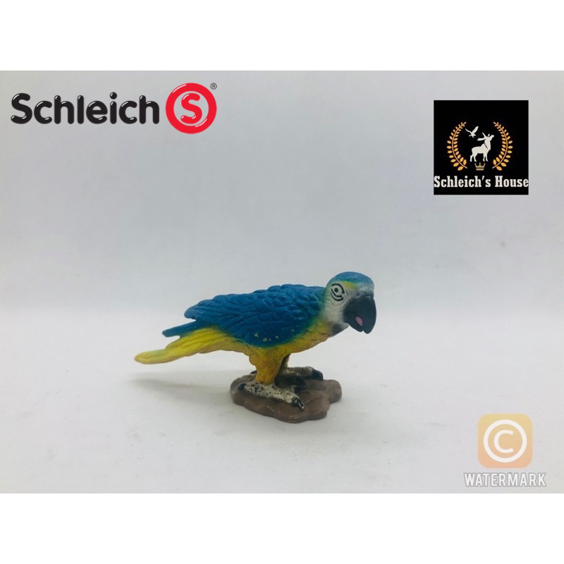Mô hình động vật , đồ chơi con vật Schleich chính hãng chim Vẹt vàng xanh Parrot 14188 - Schleich House