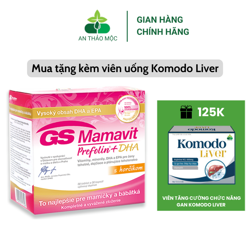 GS Mamavit Prefolin DHA Cung Cấp Dưỡng Chất Cần Thiết Cho Phụ Nữ Mang Thai Và Cho Con Bú
