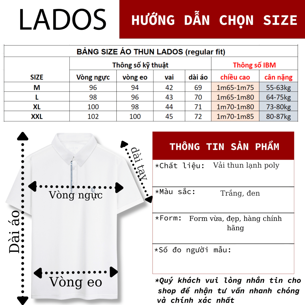 Áo thun polo nam thể thao cool poly siêu co giãn LADOS-9139 thấm hút tốt, thoáng mát, vận động