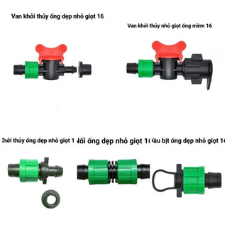 Van khởi thủy ống nhỏ giọt 16, Van khởi thủy nhỏ giọt ống mềm 16mm, Phụ kiện ống dẹp nhỏ giọt 16