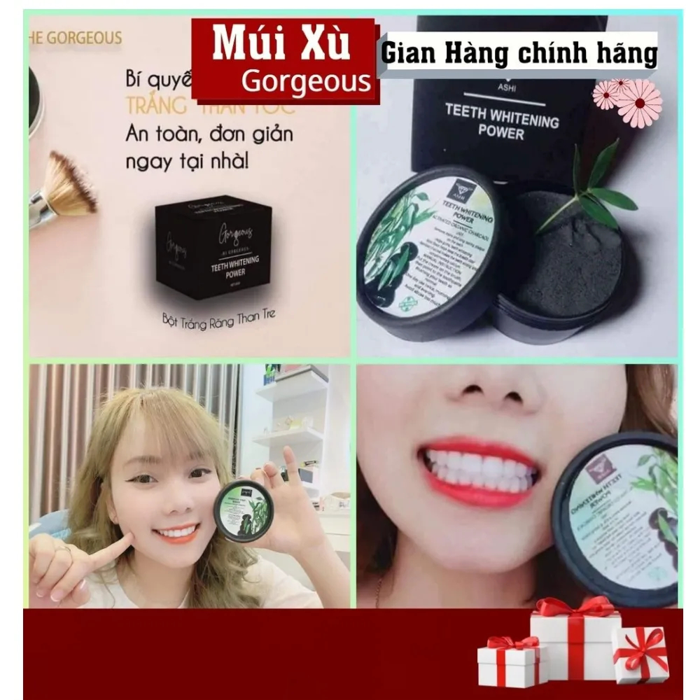 BỘT TRẮNG RĂNG THAN TRE HOẠT TÍNH HỮU CƠ MÚI XÙ