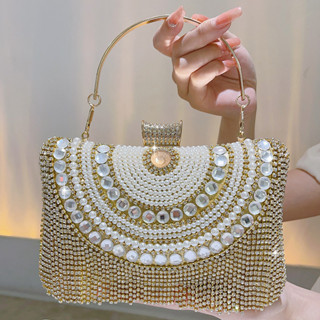  Túi Xách Nữ đính đá lấp lánh - Túi Cầm Tay Nữ - Clutch Đi Tiệc  T02  Túi Tặng Bà Tặng Mẹ Đi Tiệc 