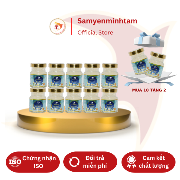 [Mua 10 Tặng 2] Yến Hũ Chưng Trẻ Em Kids Grow Plus 20% Tổ Yến - Sâm Yến Minh Tâm - 70ml