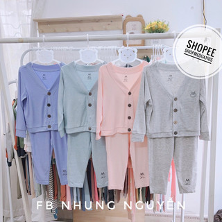 Bộ dài cadigan cho bé