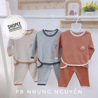 [LITTLE LOVE] Bộ nỉ viền gấu túi ngực