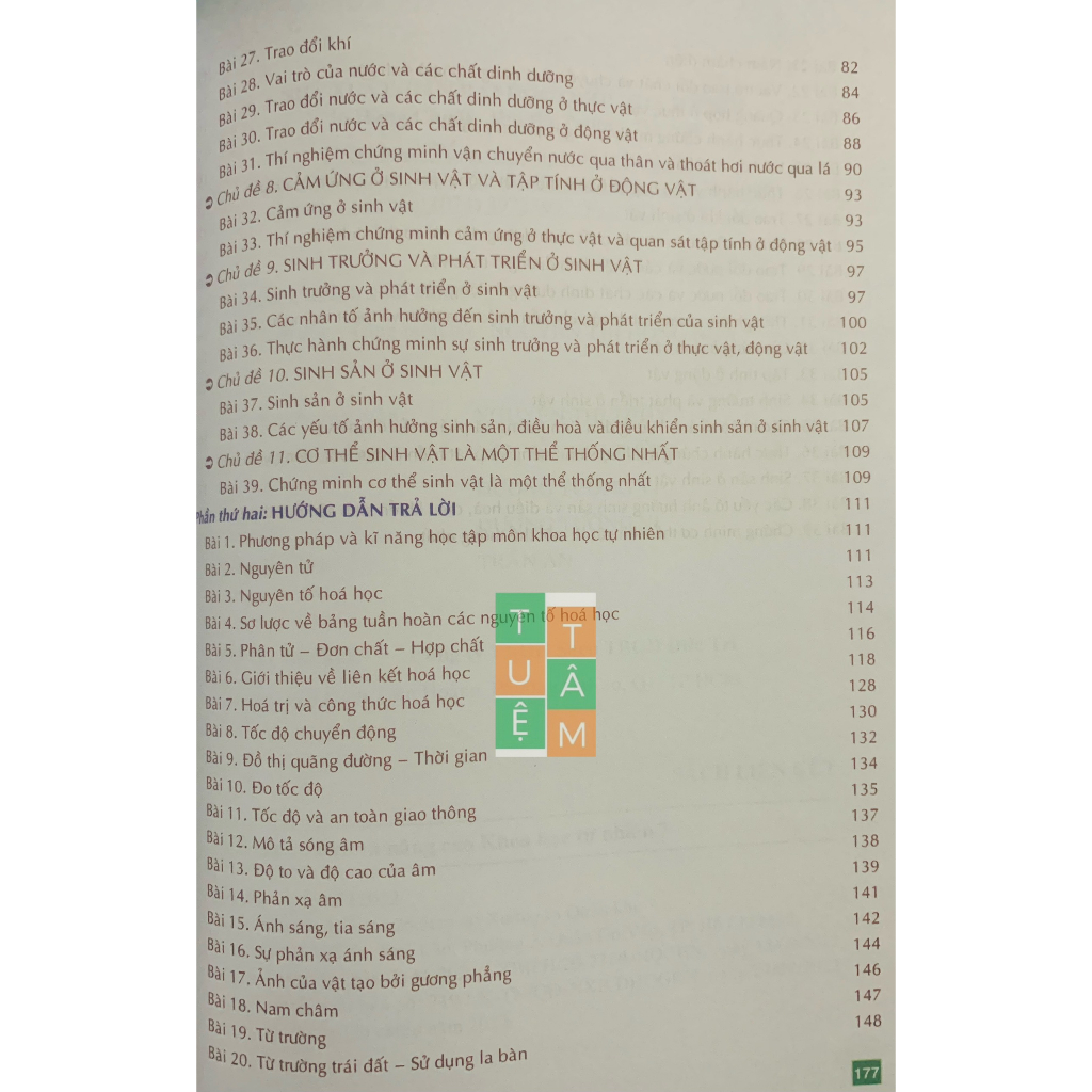 Sách - Bài tập cơ bản và nâng cao Khoa học tự nhiên 7