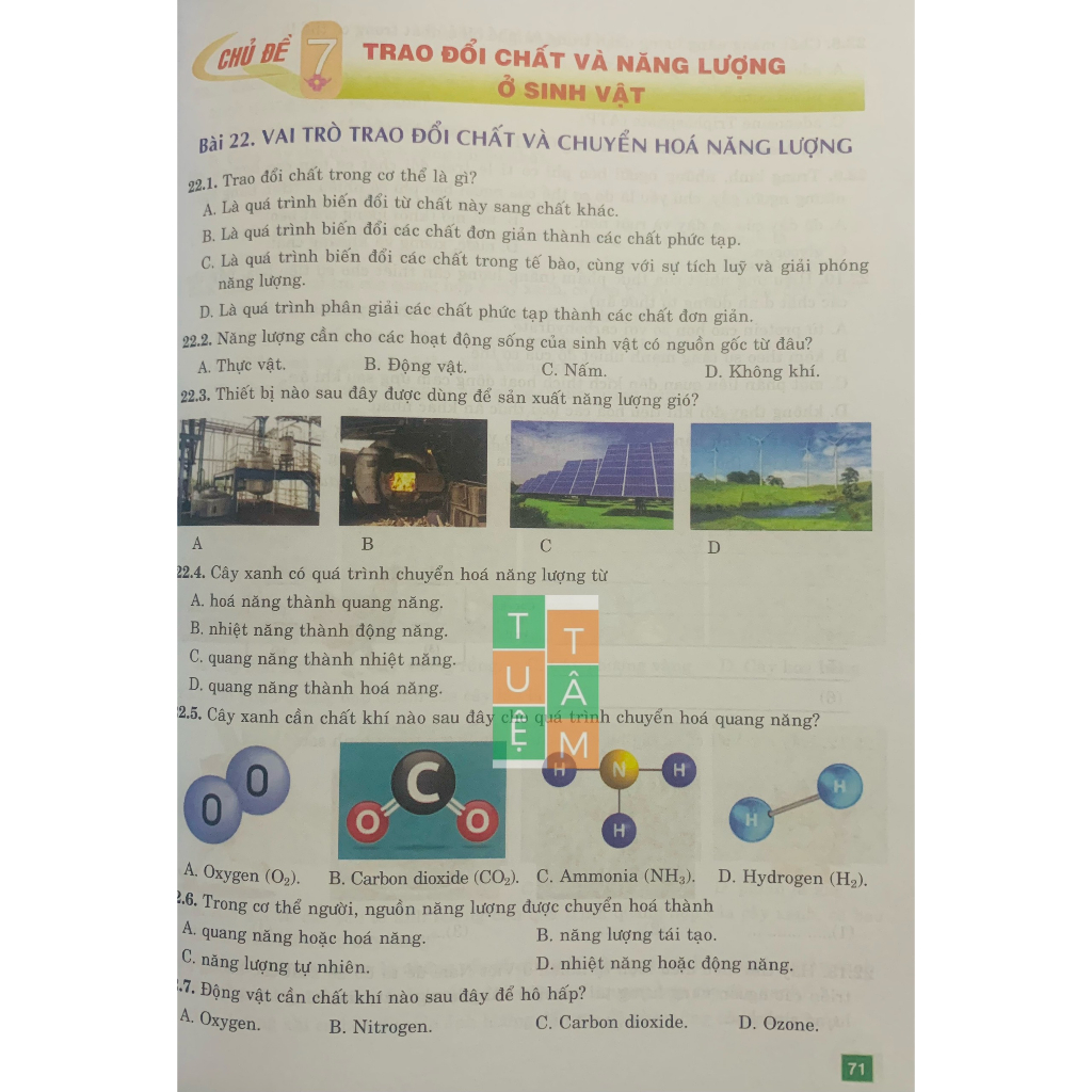 Sách - Bài tập cơ bản và nâng cao Khoa học tự nhiên 7