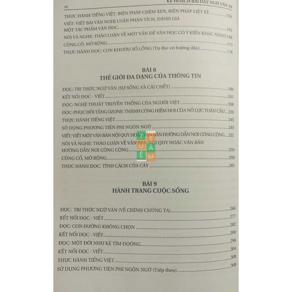 Sách - Kế hoạch bài dạy Ngữ Văn 10