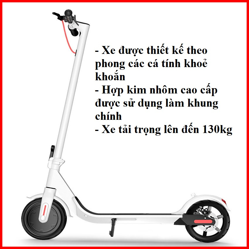 Xe Scooter Điện ZIYOUHIKE Xếp Gọn M365 Không Yên Cao Cấp , Phiên Bản Giới Hạn 30km/lần sạc, Tốc 250km/h Tải 120kg
