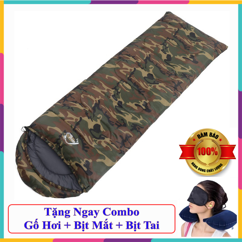 Túi Ngủ Dã Ngoại Chĩnh Hãng Wintour Rằn Ri 1.3Kg