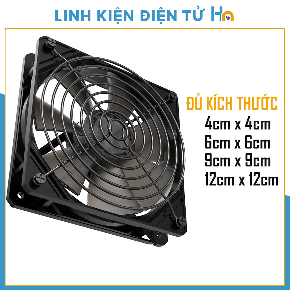 Quạt tản nhiệt 12V Chính Hãng - Đủ kích thước 4CM 5CM 6CM 8CM 9CM 12CM ( Tốc độ 3000RPM )