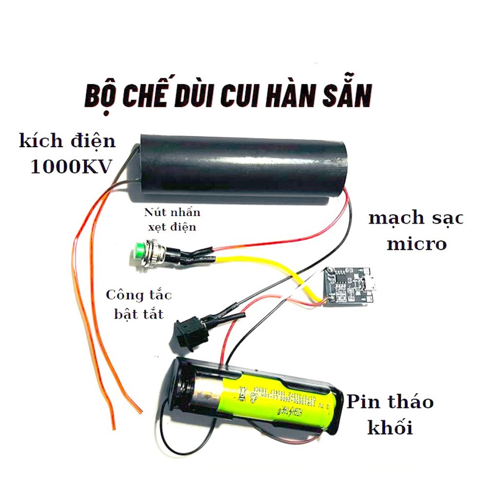 Bộ chế dùi điện hàn sẵn, Module kích điện 1000kv, Tăng Áp 400-1000KV