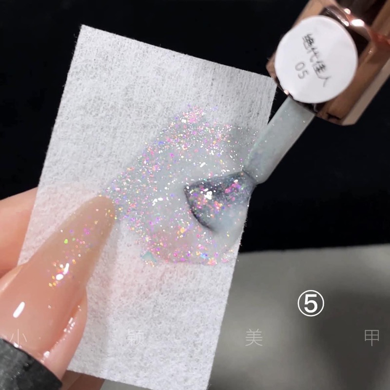 Sơn thạch nhũ vụn mix khổng tước new