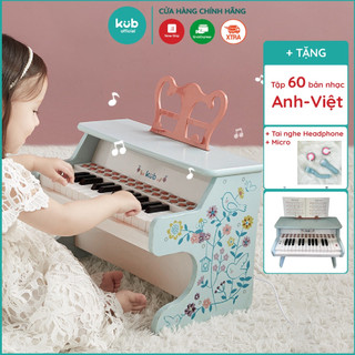[TẶNG SÁCH NHẠC 60 BÀI A-V ] Đàn Piano mini cao cấp KUB có đèn Led hướng dẫn bé tập chơi dành cho bé từ 1 - 6 tuổi