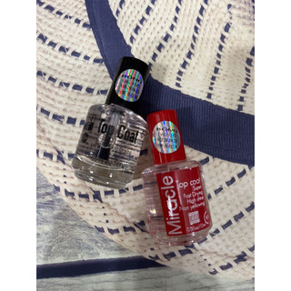 Sơn bóng mau khô Top Coat/ Miracle 15ml 😍 sơn mau khô , không bong tróc , giữ bền màu ,lâu phai