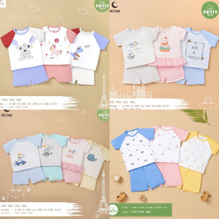 Bộ cộc tay cài vai petit Moon