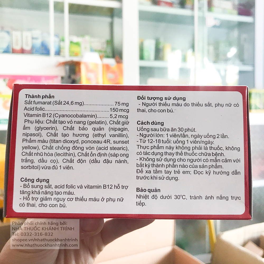 Viên bổ máu FEROBIPHA  Abipha