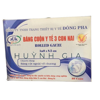 Hộp 50 băng cuộn y tế Đông Pha Kích Thước 1m8 x 8,5cm . 7cm x 1.2m Và 0.15mm x 2m