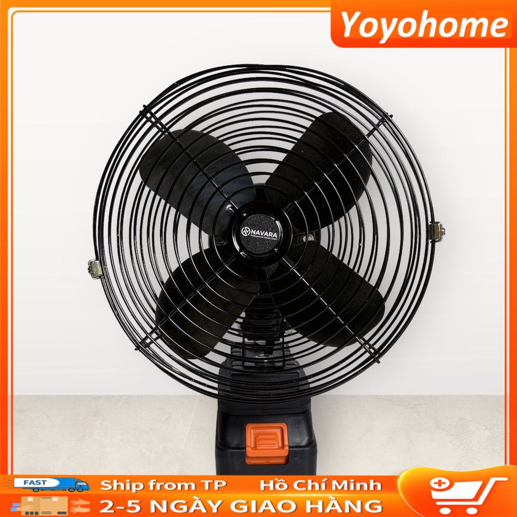 Quạt chạy pin makita 8inch; đường kính 22cm; chạy chân pin phổ thôngQuạt dùng pin, quạt pin mini sạc dự phòng