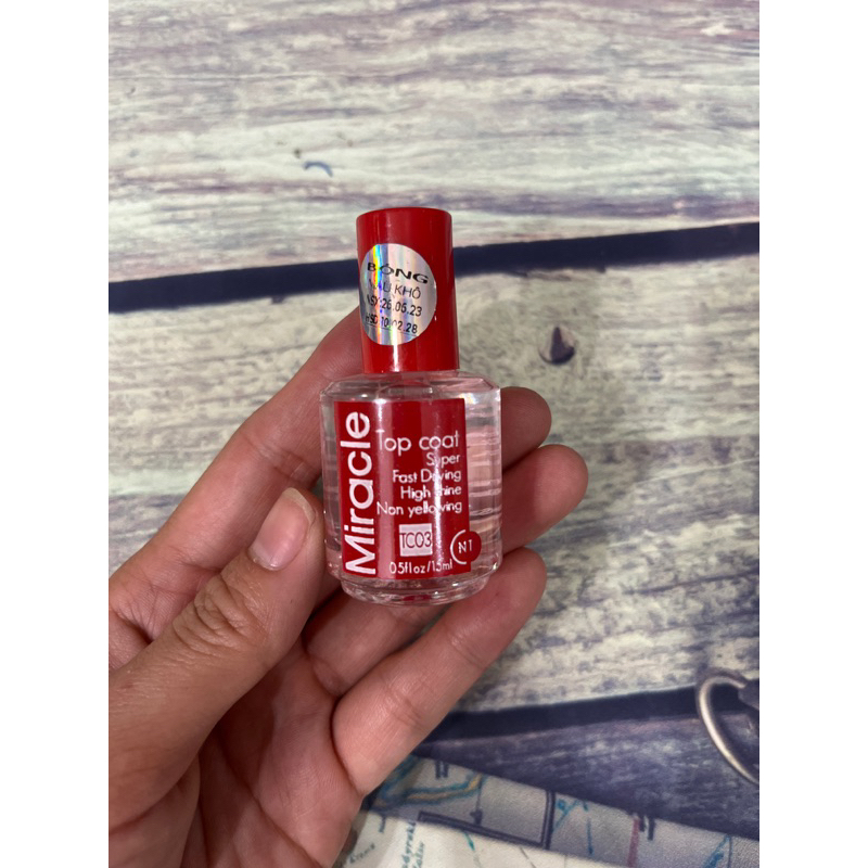 Sơn bóng mau khô Top Coat/ Miracle 15ml