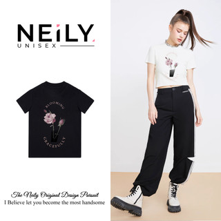 Áo thun babytee NEILY ROSE BLOOMING áo phông unisex cổ tròn dệt 100% cotton premium co dãn 4 chiều form slim ngắn tay
