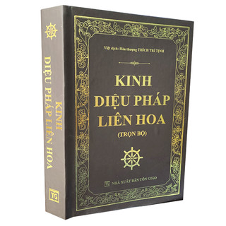 Sách - kinh diệu pháp liên hoa - bìa cứng