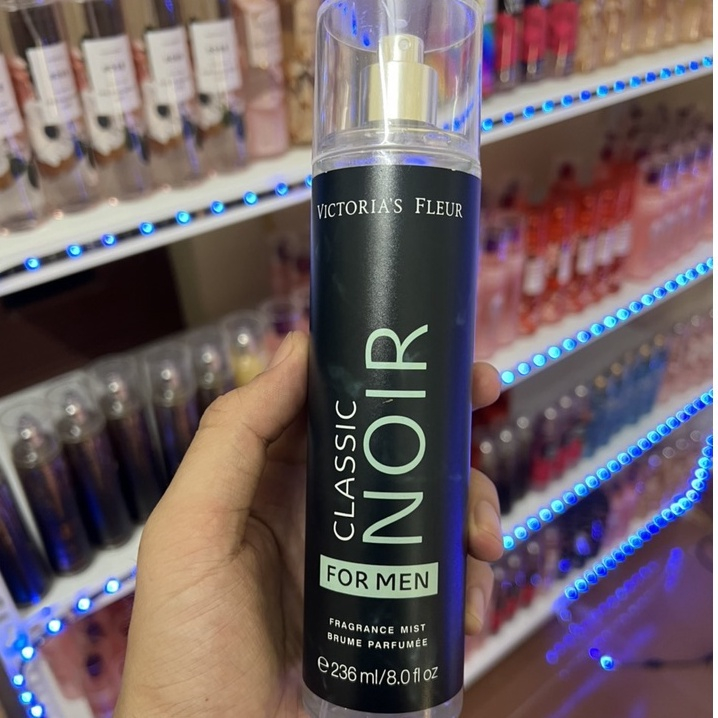 Xịt body mist Victoria secret, xịt thơm Noir classic cho nam 10ml - 30ml chính hãng | Body mist hà nội