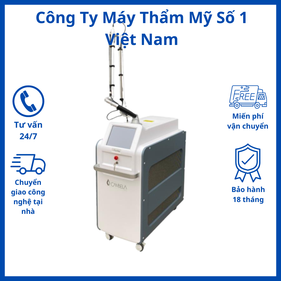 Máy laser Picoway chuyên xóa xăm bắn nám tàn nhang cực kì hiệu quả
