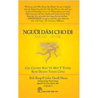 Sách - Người dám cho đi