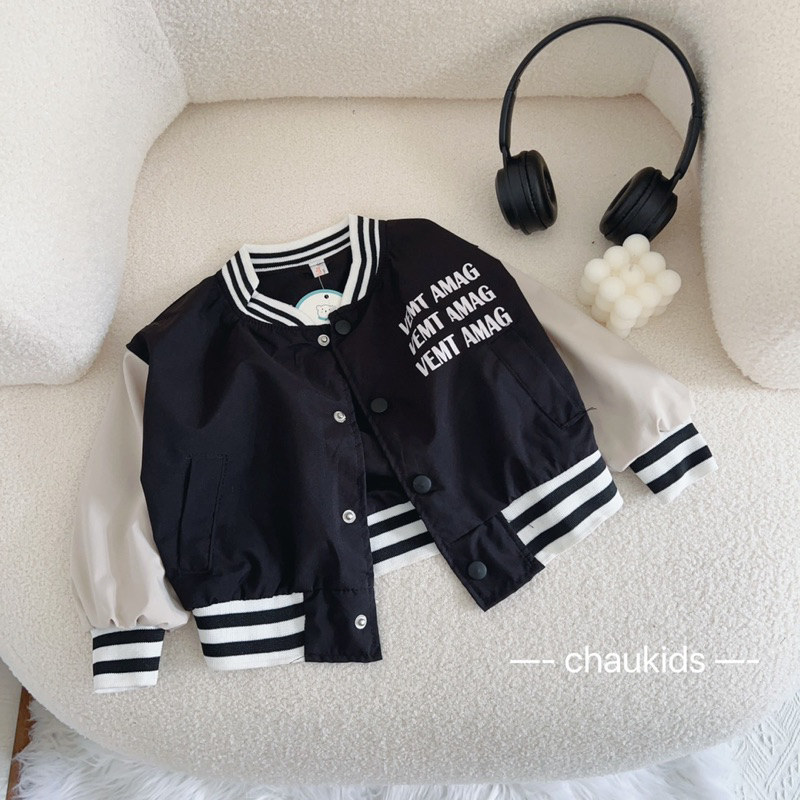 Áo khoác cho bé,Áo khoác bomber VEMT cho bé trai c