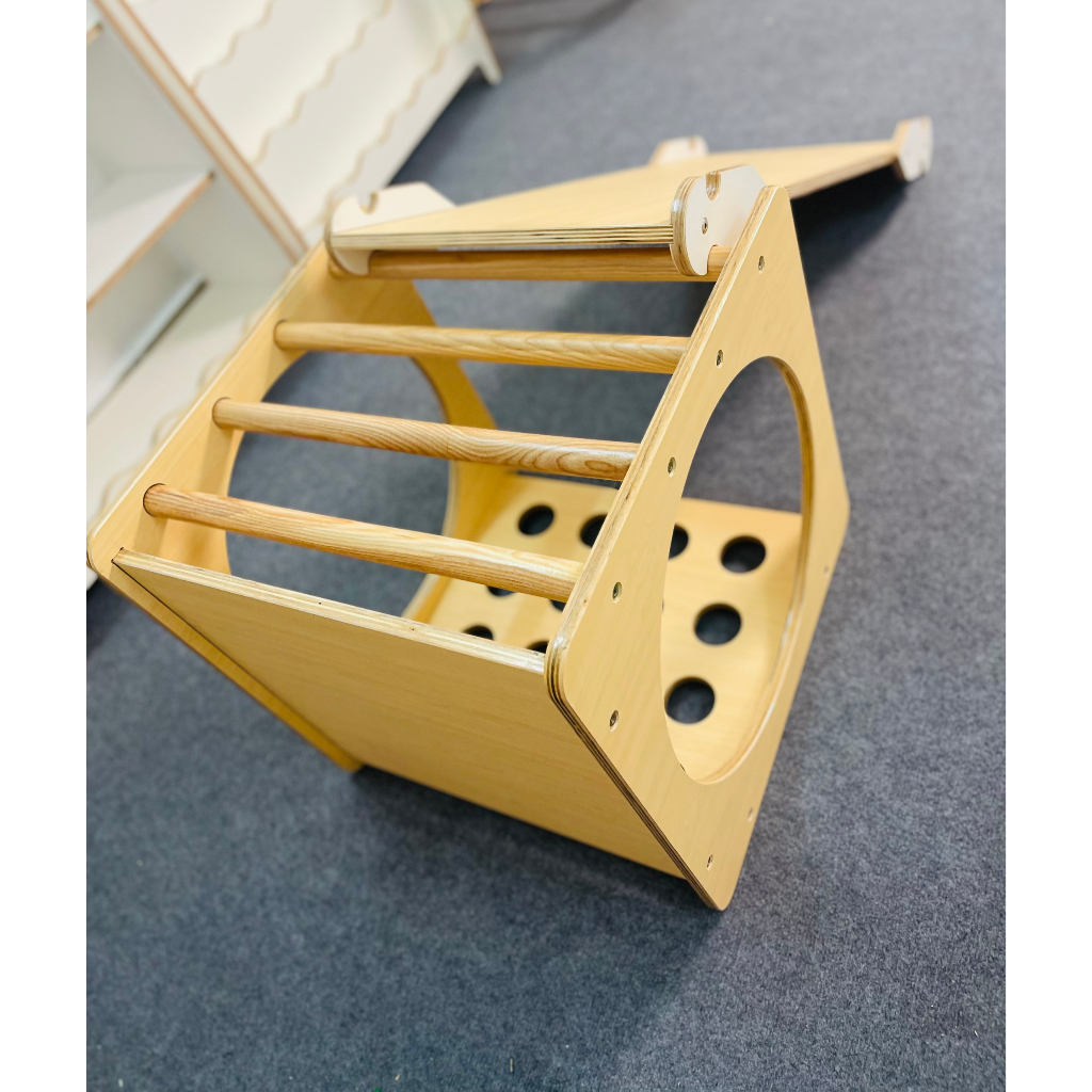 Khối lập phương leo núi, đồ chơi vận động montessori