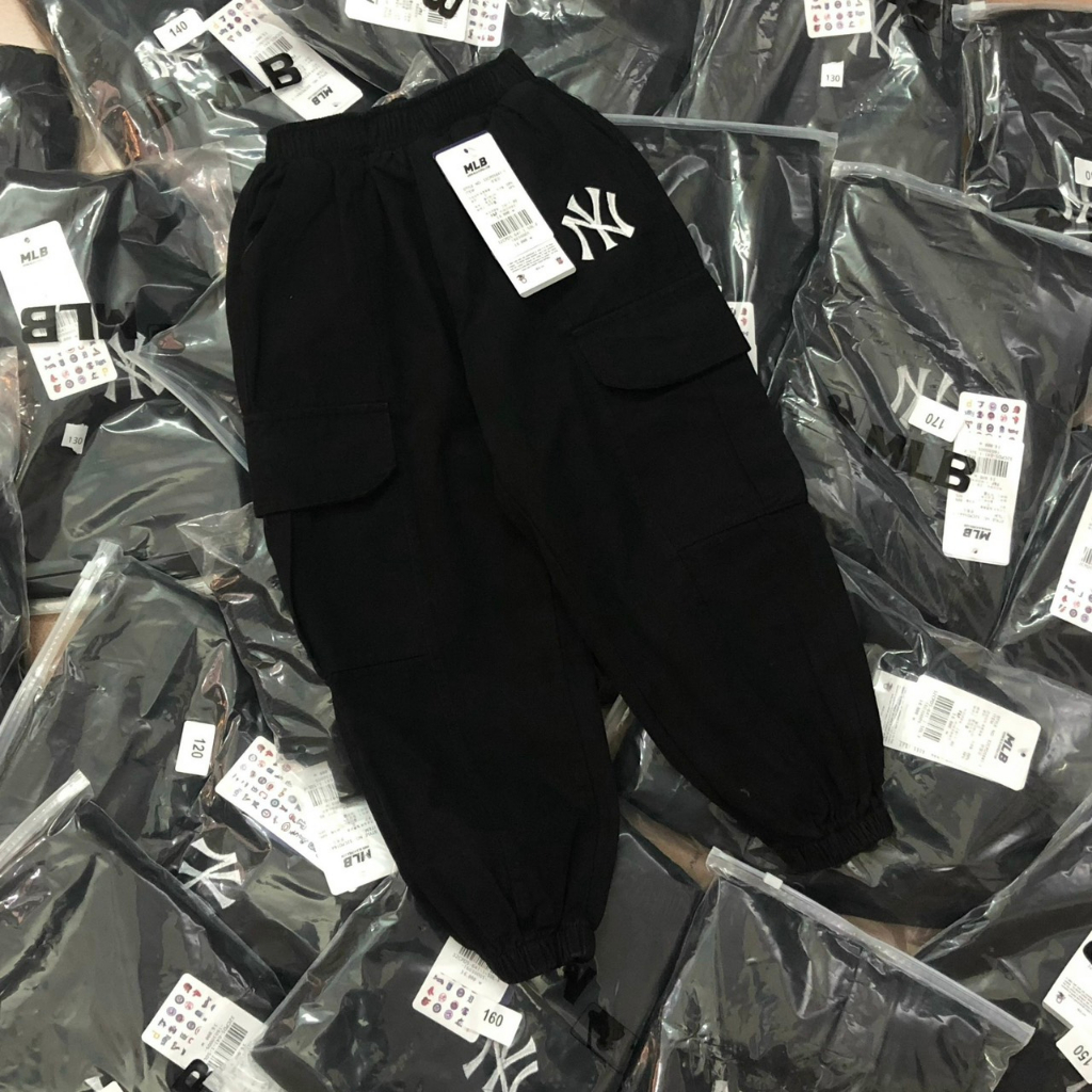 Quần dài kaki joger túi hộp MLB cho bé trai size đại siêu đẹp