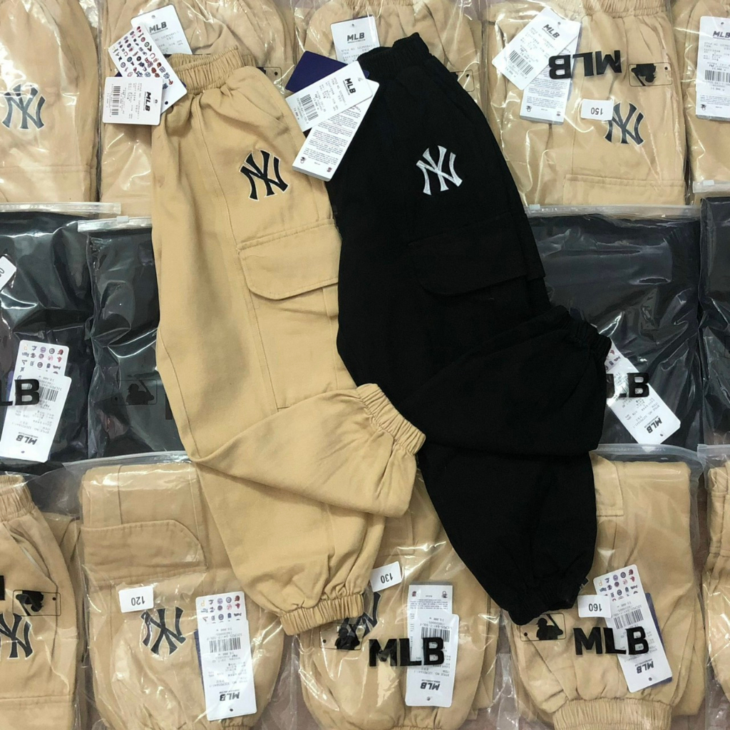 Quần dài kaki joger túi hộp MLB cho bé trai size đại siêu đẹp