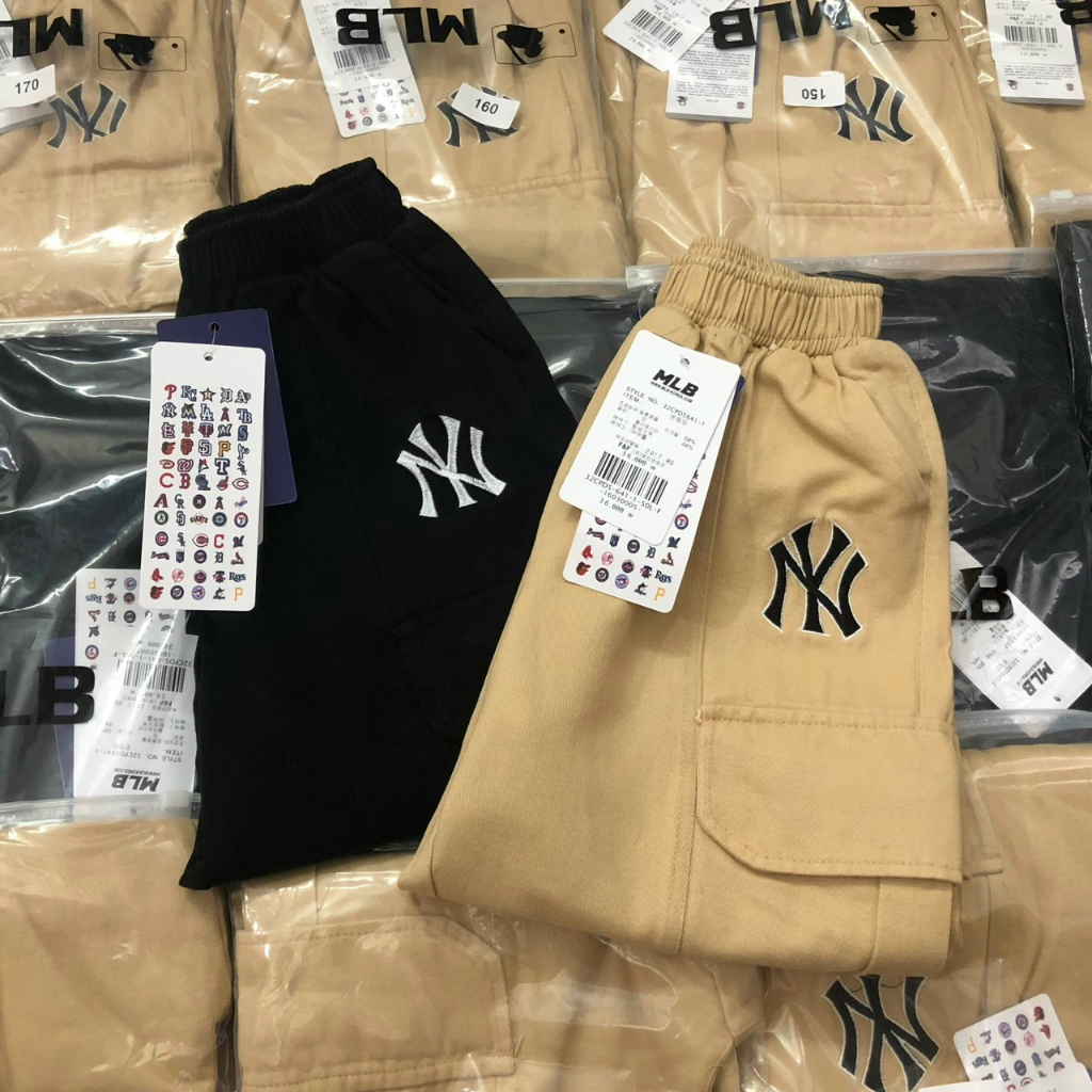 Quần dài kaki joger túi hộp MLB cho bé trai size đại siêu đẹp