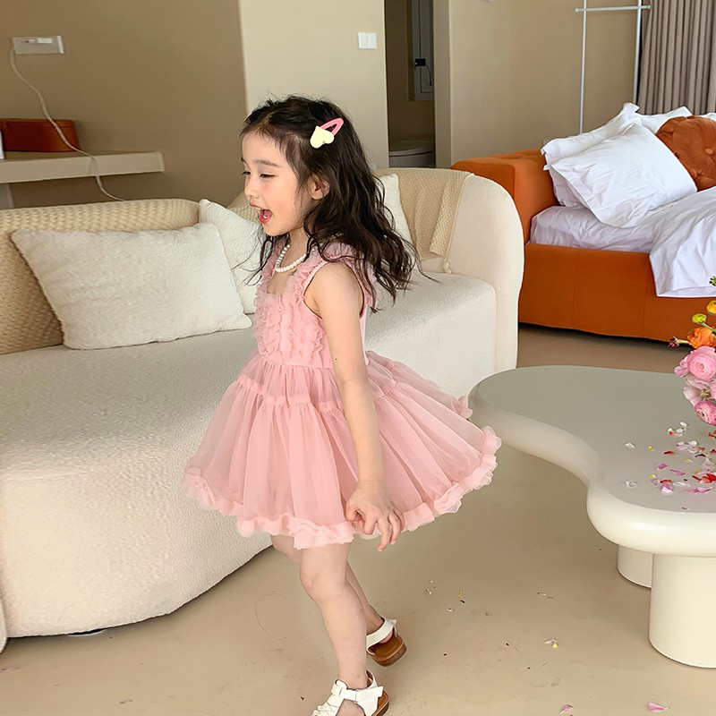 Váy Voan Mềm Nhẹ Nhàng Cho Bé Gái
