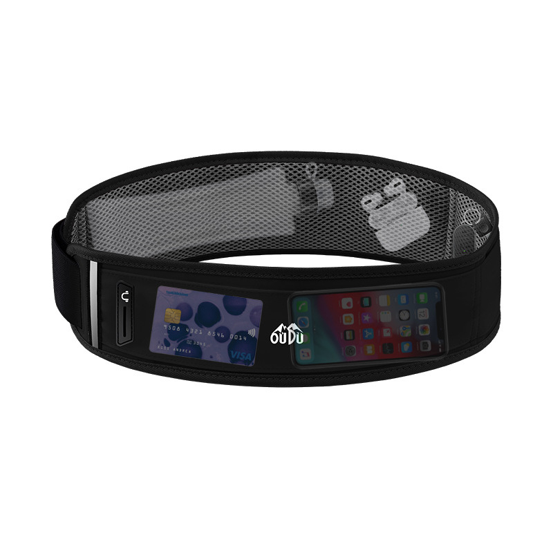 Đai đeo hông chạy bộ, túi đựng điện thoại thể thao OUDU tặng kèm bình đựng nước thể thao 330ml