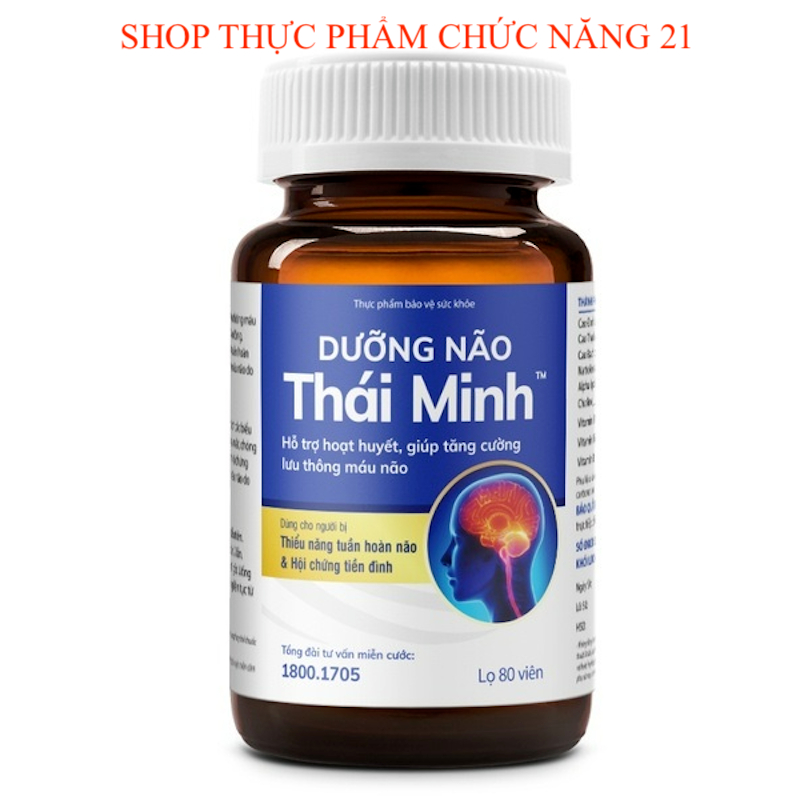 DƯỠNG NÃO Thái Minh - Hỗ trợ hoạt huyết, giúp tăng cường lưu thông máu não