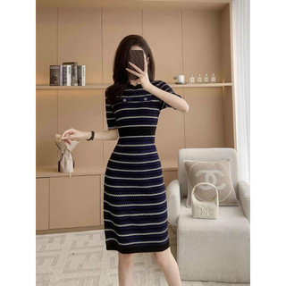 ĐẦM LEN BODY PHỐI SỌC CAO CẤP D69260( HÀNG NHẬP)