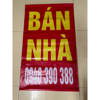 In biển bạt cho thuê nhà - bán nhà - cho thuê cửa hàng - thanh lý trả mặt bằng