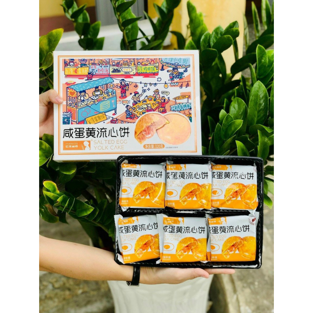 Bánh trứng chảy ngàn lớp Đài Loan nhân trứng muối tan chảy