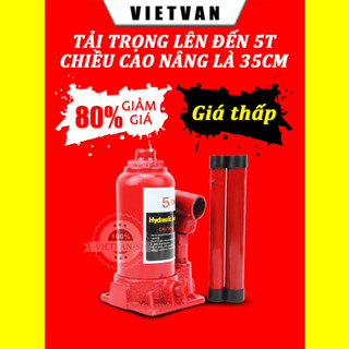VIETVAN Kích Thủy Lực ô tô,Con Đội Thủy Lực 2 tấn 5 tấn Chiều cao nhỏ nhất 18mm - 35mm kích nâng các vật nặng trọn