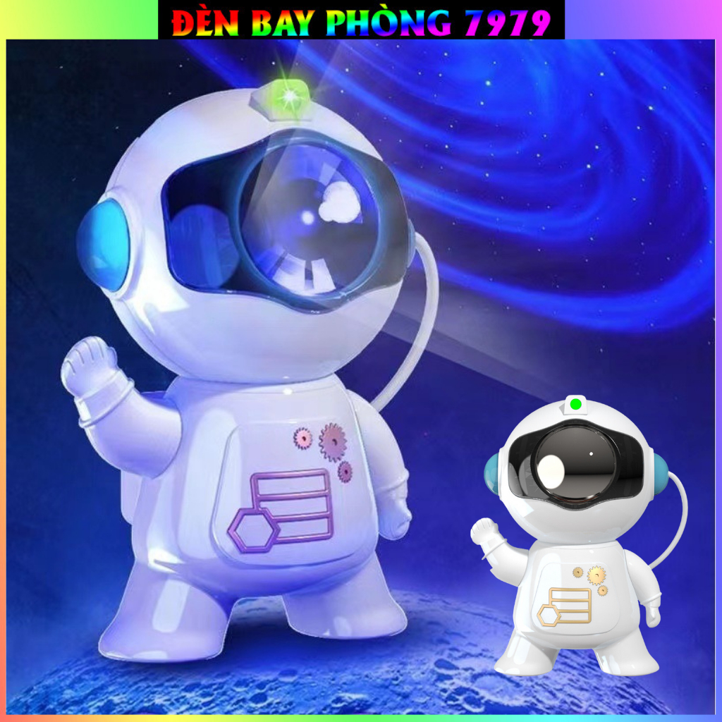 Đèn Phi Hành Gia Chiếu Sao Hiệu Ứng Lốc Xoáy Sao Nhấp Nháy Dùng Làm Đèn Ngủ Hoặc Kết Hợp Với Đèn Laser Tạo Hiệu Ứng Đẹp.