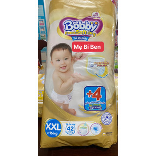 [MẪU MỚI THUN NGĂN HẰN] Tã Quần cao cấp Bobby Extra Soft Dry Size M60+4/XXL42+4/L52+2/XL46+6/S70+6 miếng - Chính Hãng