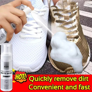 WLWE FOAM CLEANER OF WHITE SHOES Chai Xịt Tạo Bọt Vệ Sinh Giày Cao Cấp tốc tiết kiệm thời gian Tẩy trắng giầy dép Vệ sin