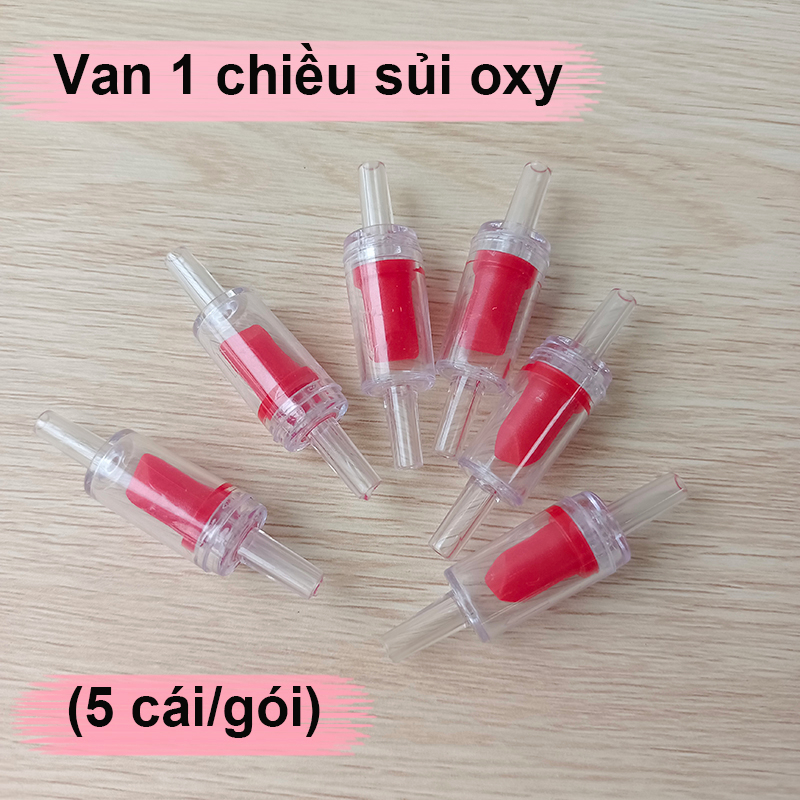 Rẻ🎉Set 5 van 1 chiều sủi oxy loại tốt, van oxy 1 chiều chống tràn ngược khi ngắt điện dùng cho máy sủi khí hồ cá