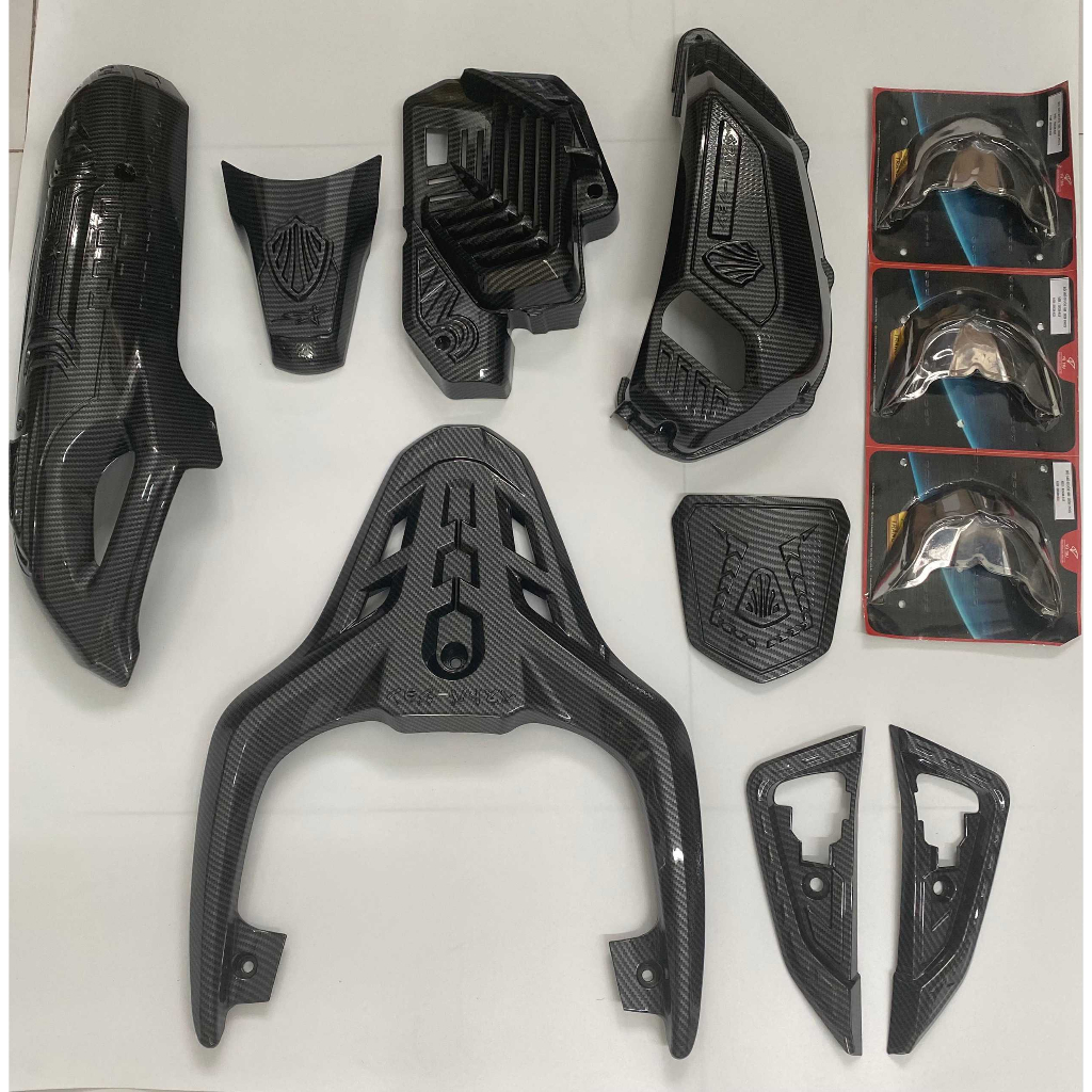 Bộ phụ kiện, ốp trang trí bảo vệ xe SH 125i 150i đời 2020 - 2023 vân carbon ( Full bộ ) dễ dàng tháo lắp