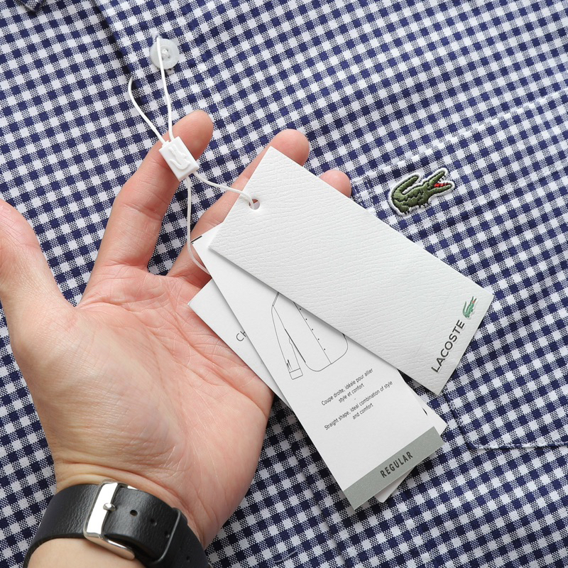 SƠ MI NGẮN TAY CARO NHÍ LACOSTE