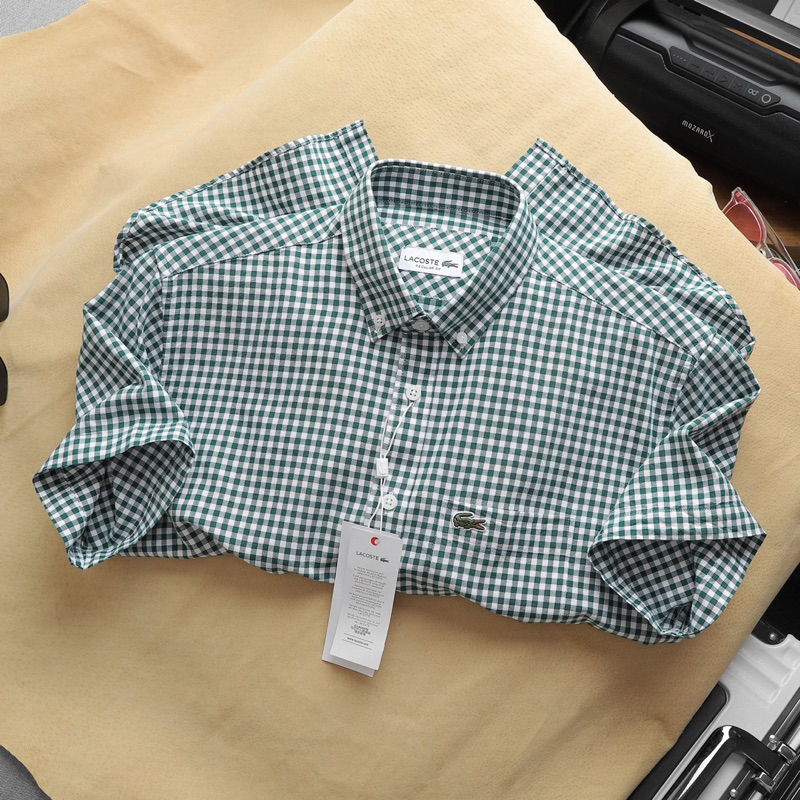 SƠ MI NGẮN TAY CARO NHÍ LACOSTE