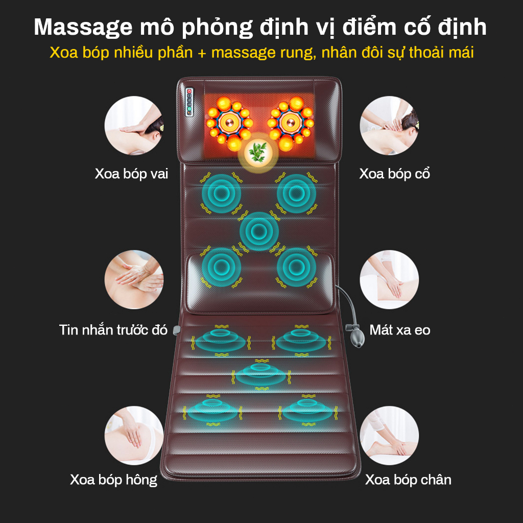 Đệm massage toàn thân cho người già cao cấp,máy massage toàn thân đa năng,máy massage chân,cổ vai gáy-giảm đau hiệu quả