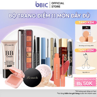 Bộ trang điểm cá nhân 11 món cho người mới bắt đầu bộ makeup đầy đủ set trang điểm chuyên nghiệp